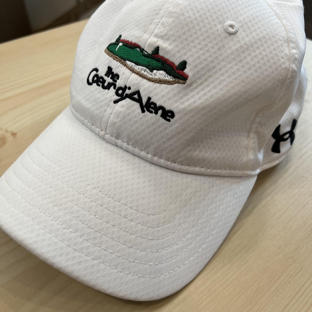 The Coeur D'Alene Hat Cap Strap Back Mens One Size White Under Armour Golf